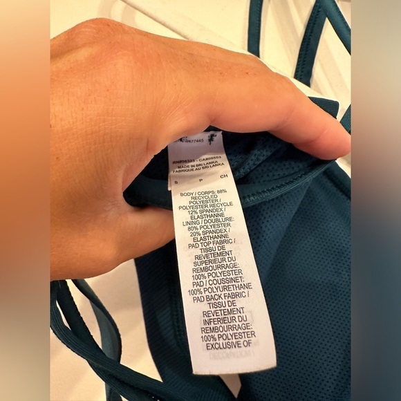 Nike Dri Fit Just Do It teal sports bra size small - Picture 5 of 6